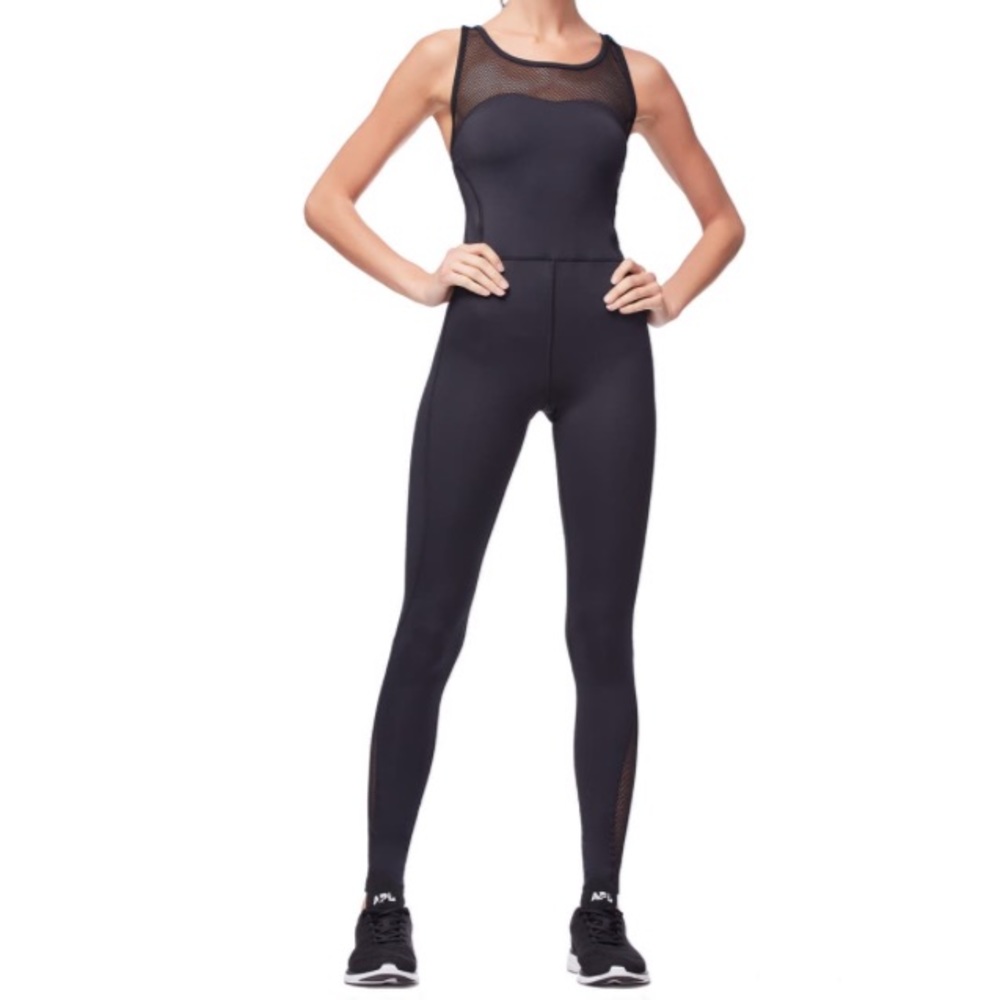 Good American Mesh Training Jumpsuit